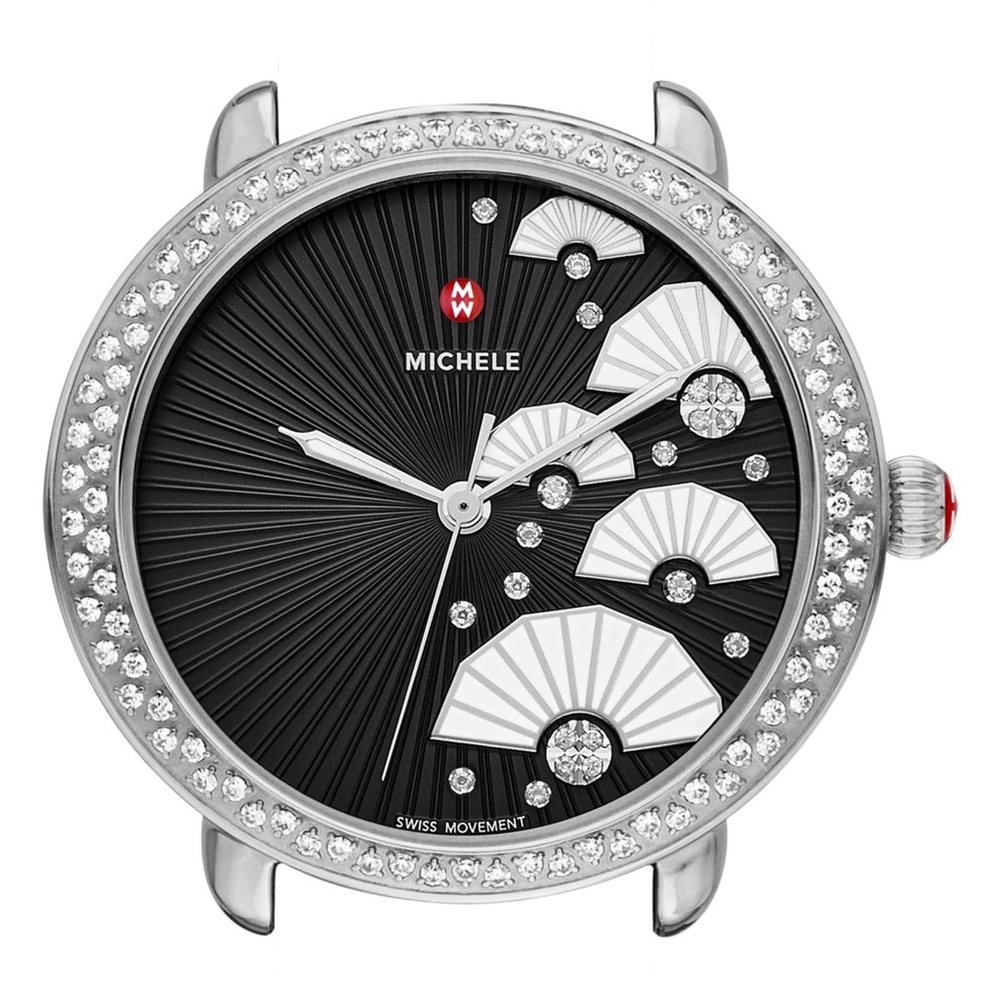 Michele Serein 16 Diamond, Fan Diamond Dial Watch